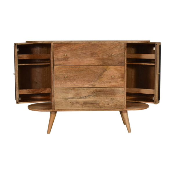 Close-knit Sofia Black Cabinet - Living with Luxury