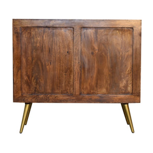Chestnut Inlay Abstract Sideboard - Living with Luxury