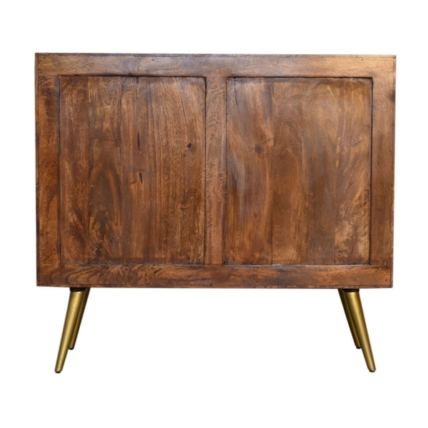 Chestnut Inlay Abstract Sideboard - Living with Luxury