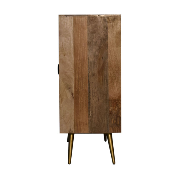 Cement Brass Inlay Cabinet - Living with Luxury