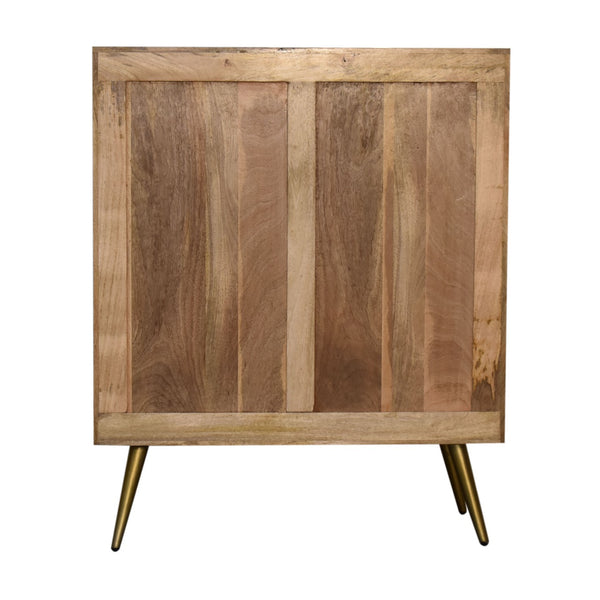 Cement Brass Inlay Cabinet - Living with Luxury