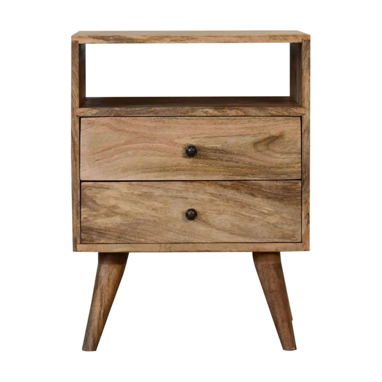 Classic Oak ish Bedside – Durable & Elegant Wooden Bedside Table