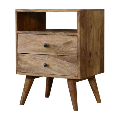 Classic Oak-ish Bedside - Living with Luxury