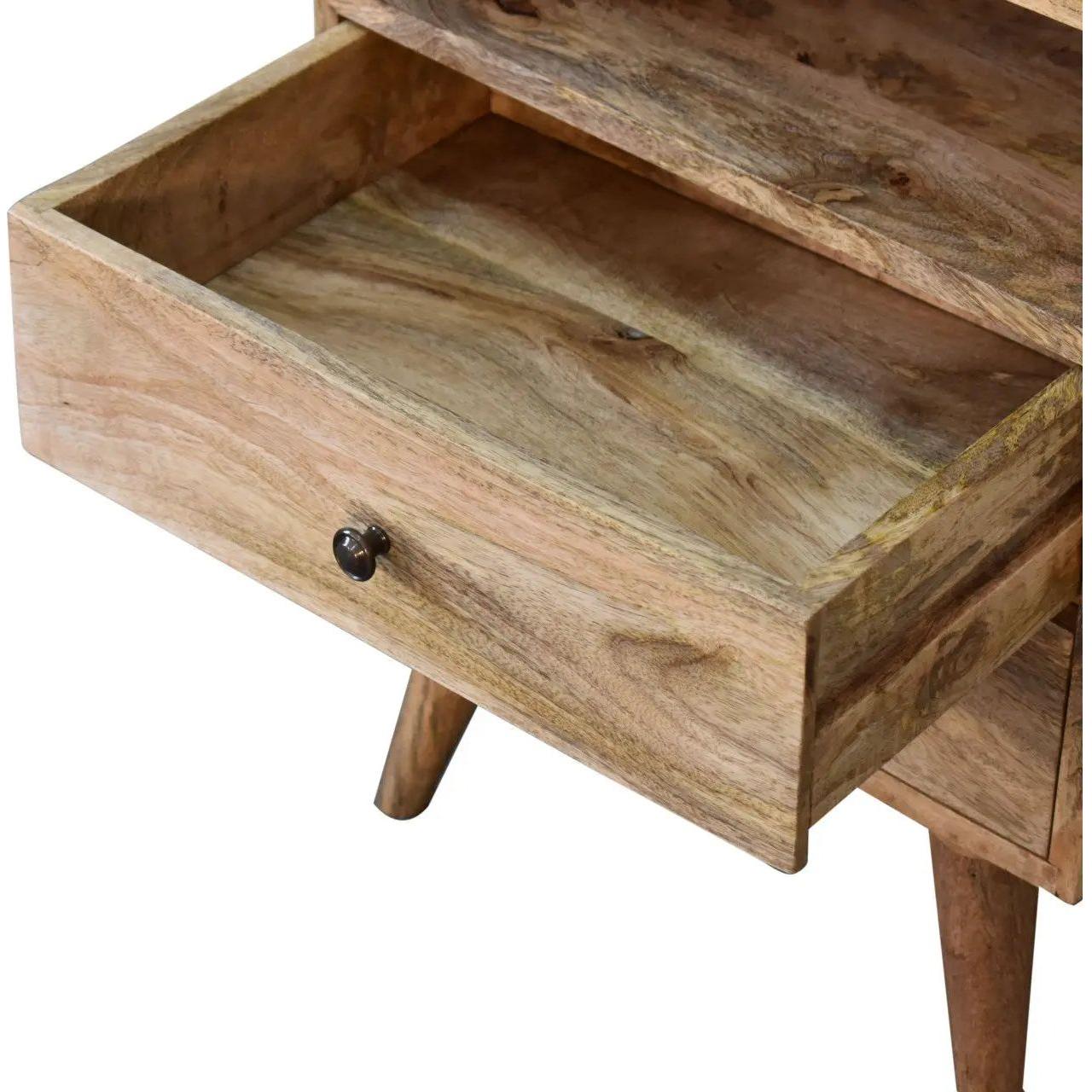 Classic Oak-ish Bedside - Living with Luxury