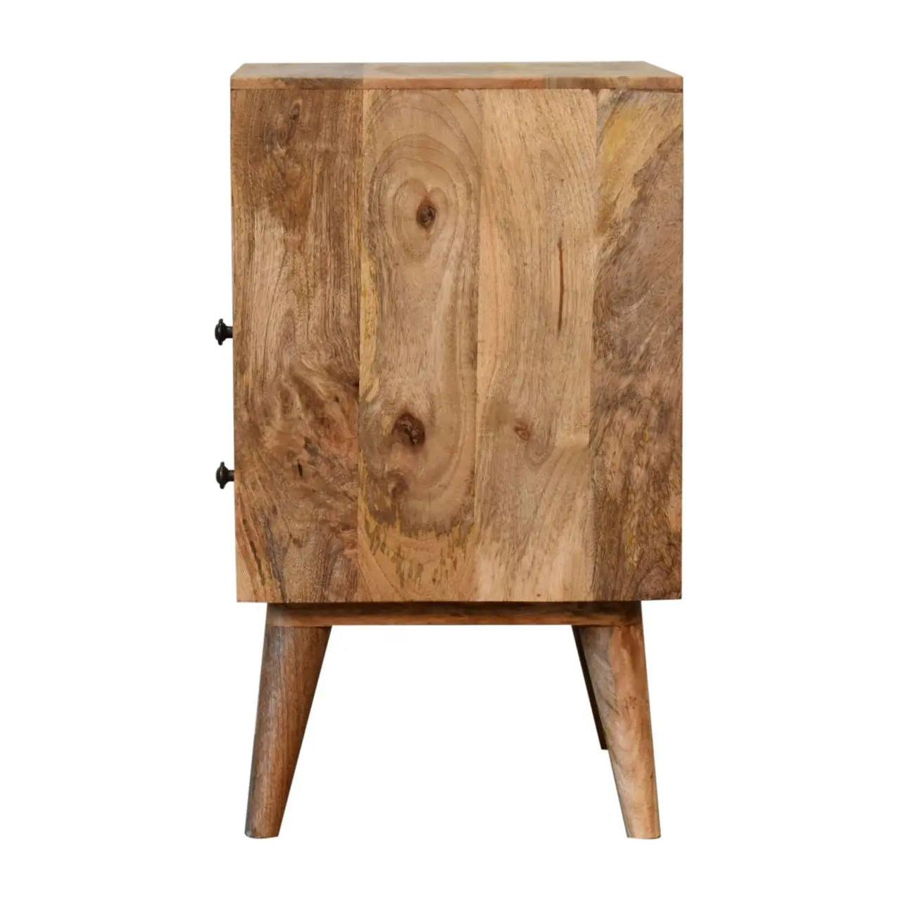 Classic Oak-ish Bedside - Living with Luxury