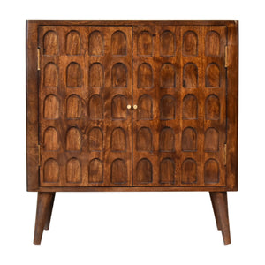 Chestnut Arch Cabinet - Living with Luxury