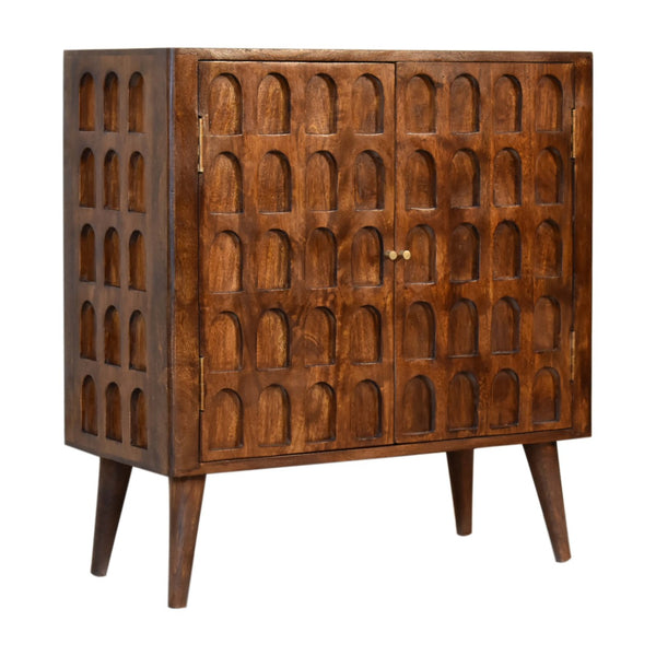 Chestnut Arch Cabinet - Living with Luxury