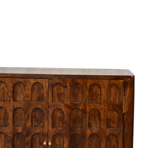 Chestnut Arch Cabinet - Living with Luxury