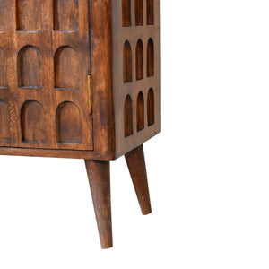 Chestnut Arch Cabinet - Living with Luxury