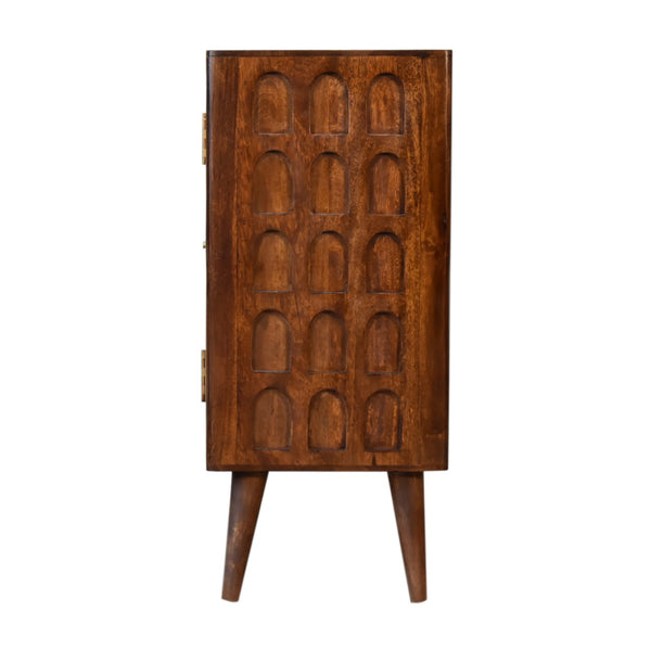 Chestnut Arch Cabinet - Living with Luxury