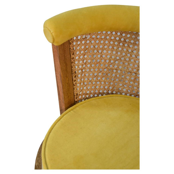 Larissa Mustard Velvet Nordic Chair