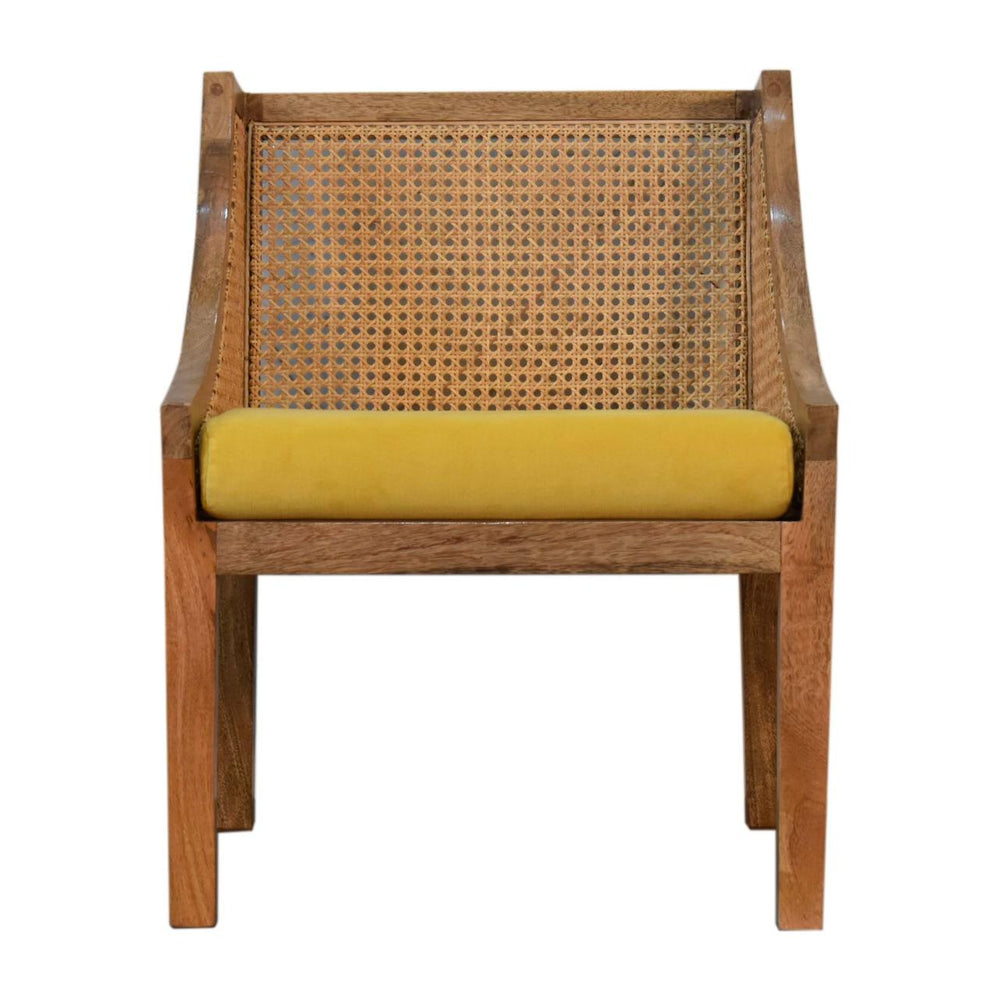 Larissa Mustard Cotton Velvet Chair