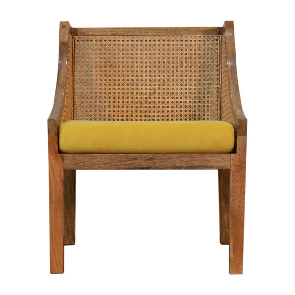 Larissa Mustard Cotton Velvet Chair