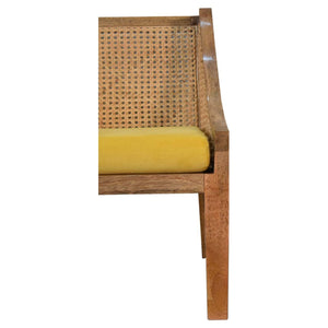 Larissa Mustard Cotton Velvet Chair