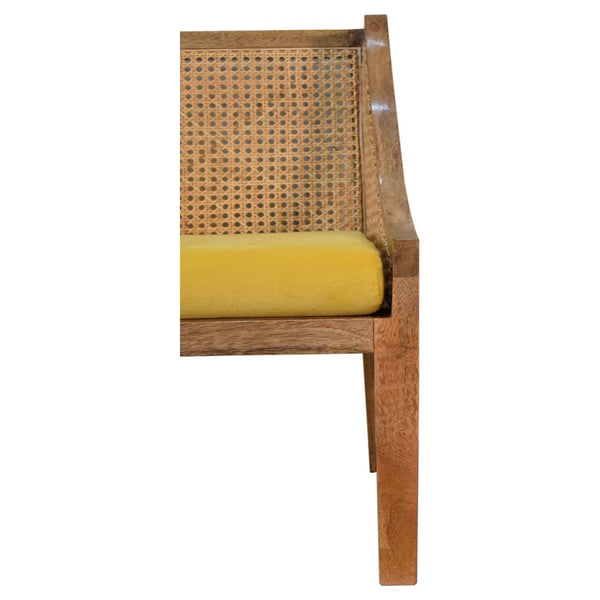 Larissa Mustard Cotton Velvet Chair