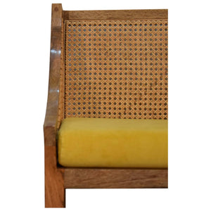 Larissa Mustard Cotton Velvet Chair