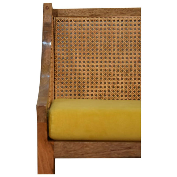 Larissa Mustard Cotton Velvet Chair