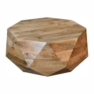 Geo Solid Wood Coffee Table - Living with Luxury