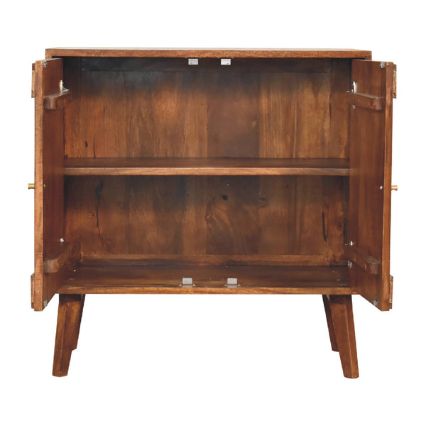 Carved Chestnut Cabinet - Living with Luxury