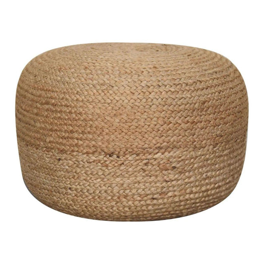 Natural Jute Pouffe - Living with Luxury