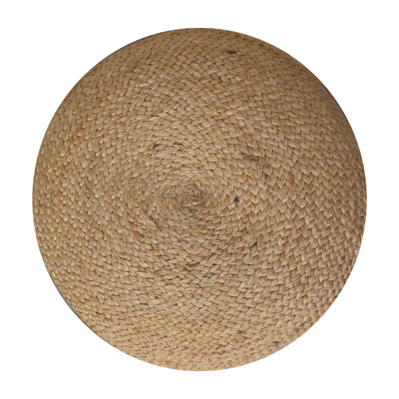Natural Jute Pouffe - Living with Luxury