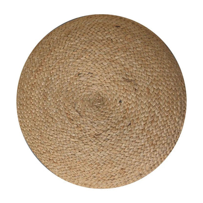 Natural Jute Pouffe - Living with Luxury