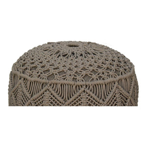 Crotchet Grey Footstool