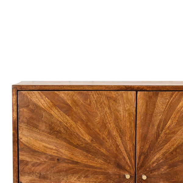 U-Shape Chestnut Sunrise Cabinet - Living with Luxury