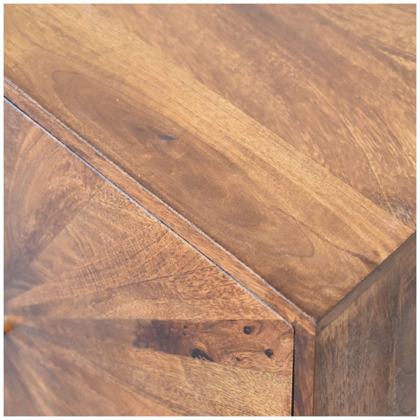 U-Shape Chestnut Sunrise Cabinet - Living with Luxury
