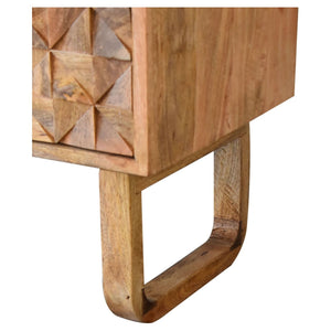 'U' Black Tweed Pineapple Bench