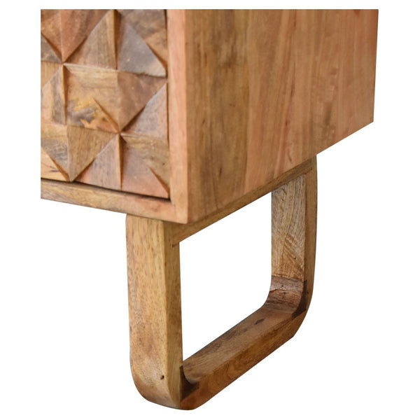 'U' Black Tweed Pineapple Bench