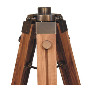 Brass Antique Tripod Fold Spotlight Floor Lamp