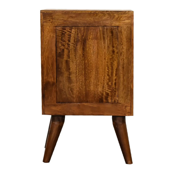 4 Drawer Multi Chestnut Bedside – Durable and Elegant Bedroom Table