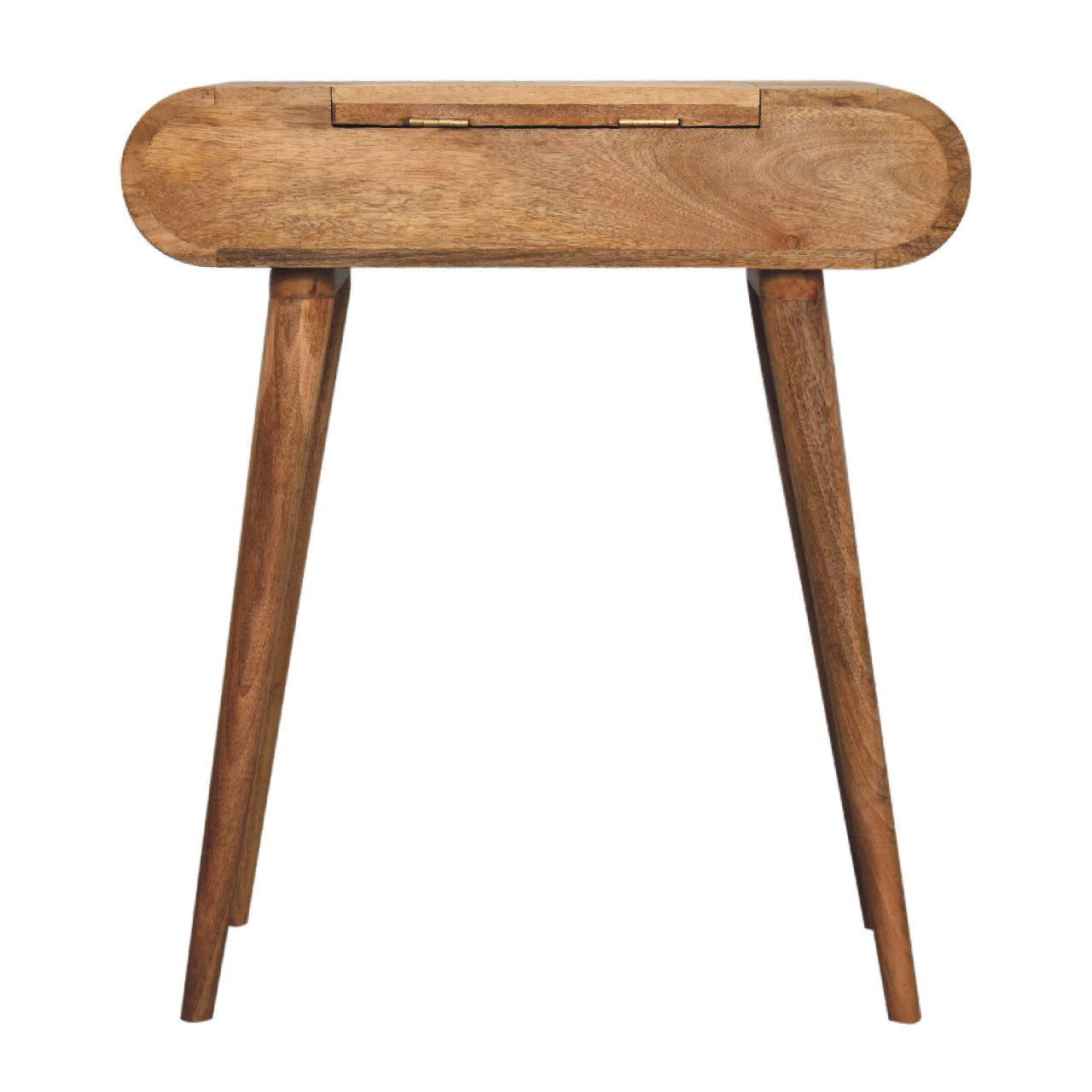 Mini Oak-ish Round Dressing Table - Living with Luxury