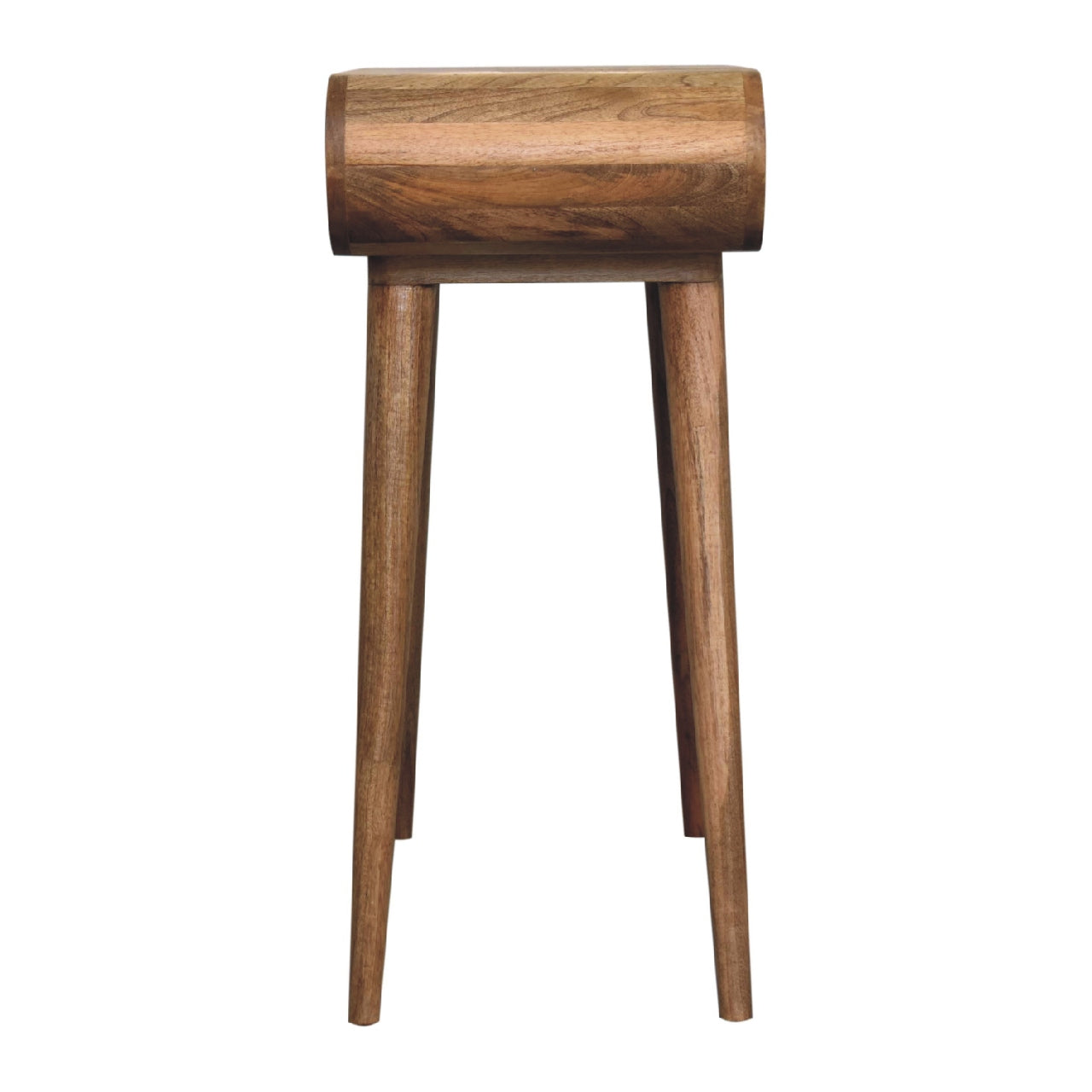Mini Oak-ish Round Dressing Table - Living with Luxury