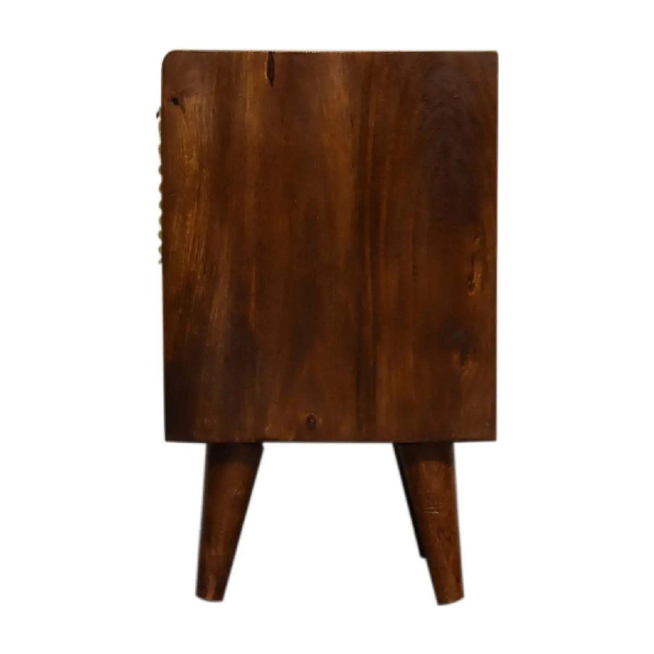 Mini Manila Gold 1 Drawer Bedside - Living with Luxury