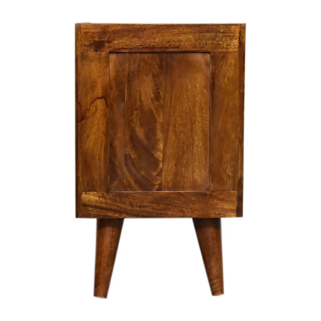 Mini Manila Gold 1 Drawer Bedside - Living with Luxury