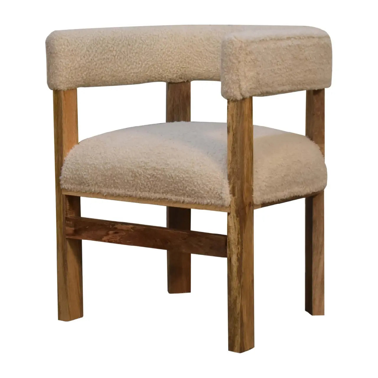 Boucle Solid Wood Chair