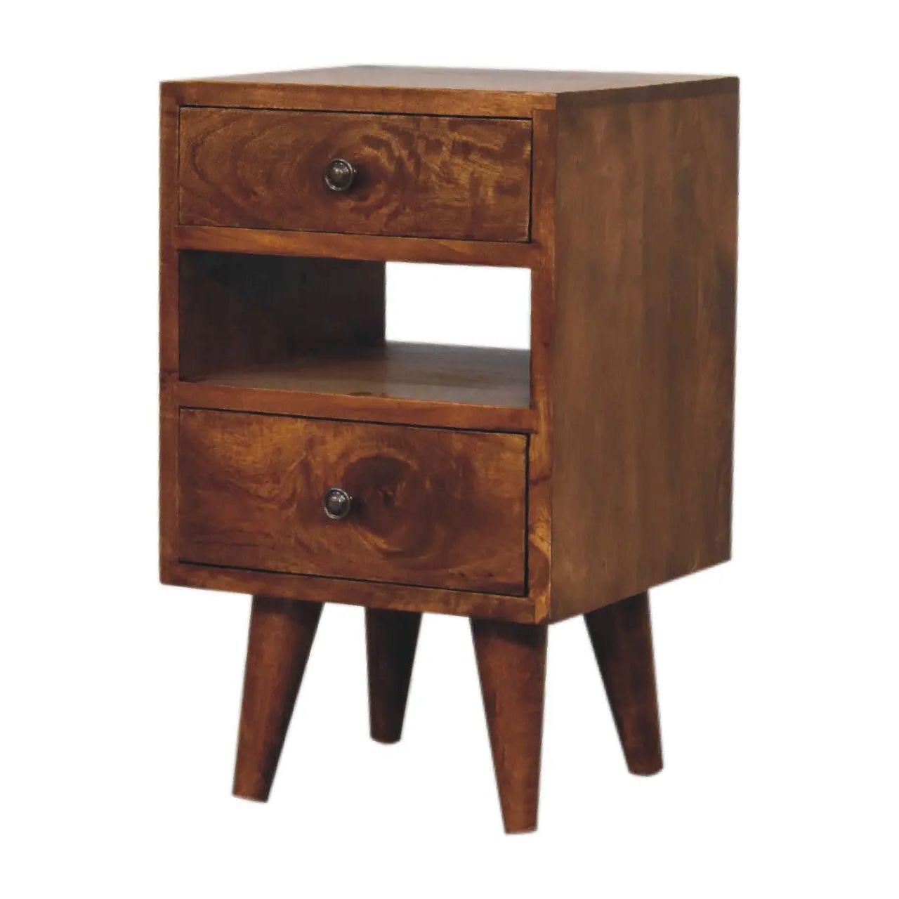 Mini Classic Multi Chestnut Bedside - Living with Luxury