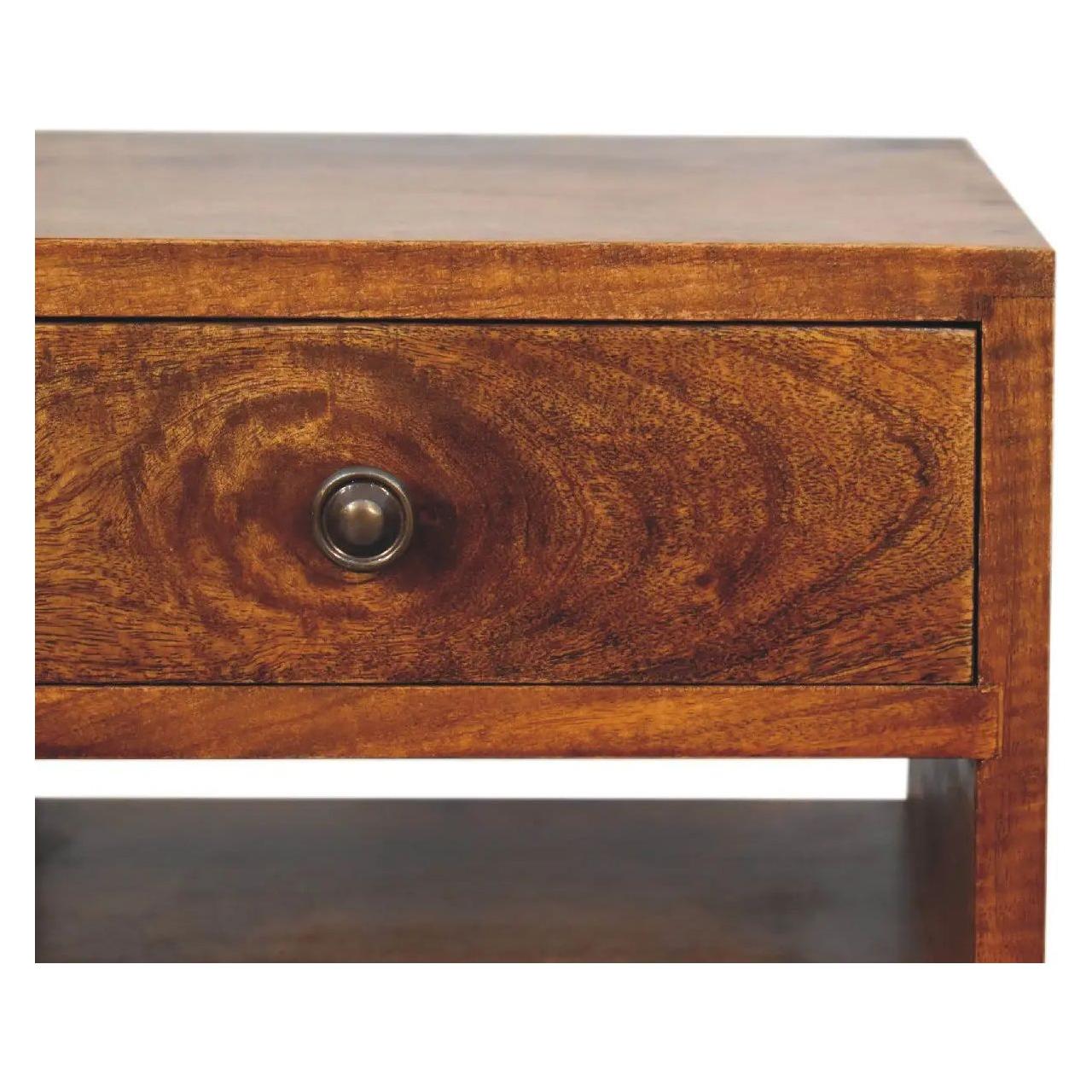 Mini Classic Multi Chestnut Bedside - Living with Luxury
