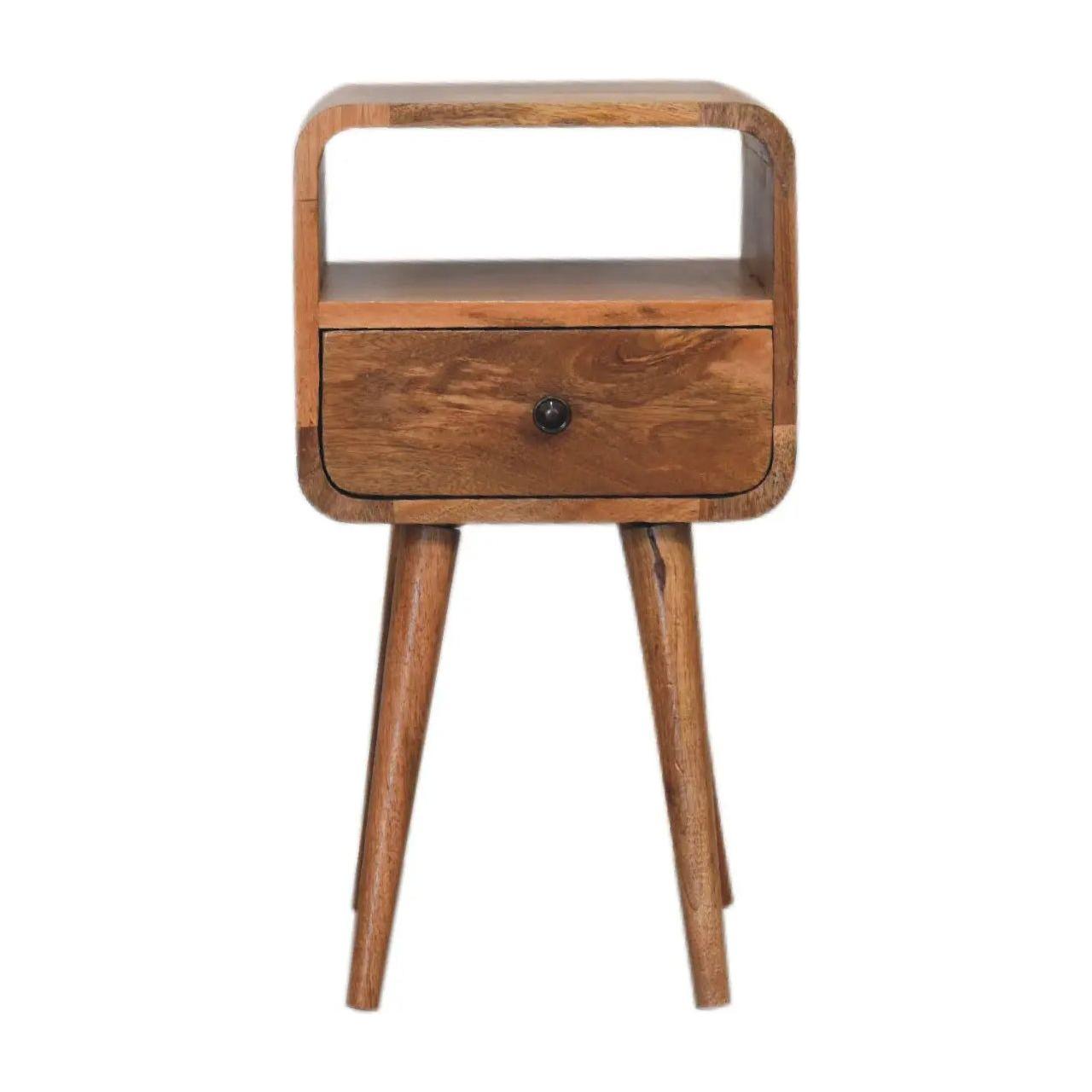 Mini Oakish Curve Open Bedside