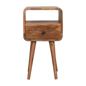 Mini Oakish Curve Open Bedside