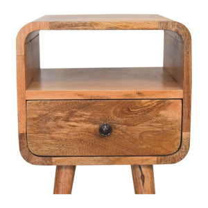 Mini Oakish Curve Open Bedside