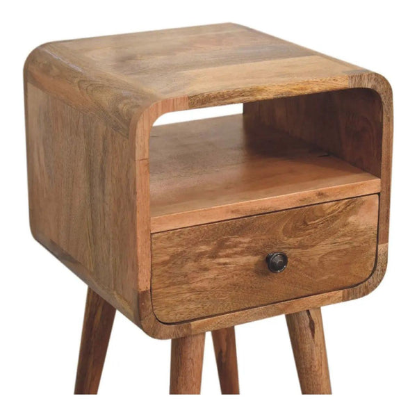 Mini Oakish Curve Open Bedside