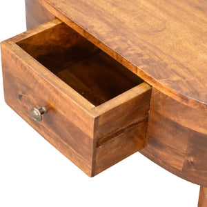 Wooden Coffee Table – Mini Solid Mango Wood Coffee Table in Chestnut Finish