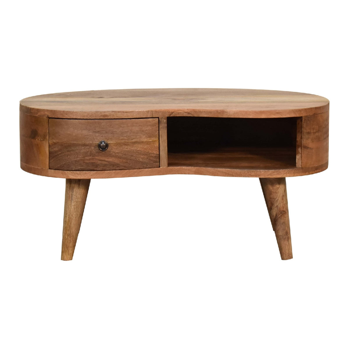 Mini Oak ish Wave Coffee Table