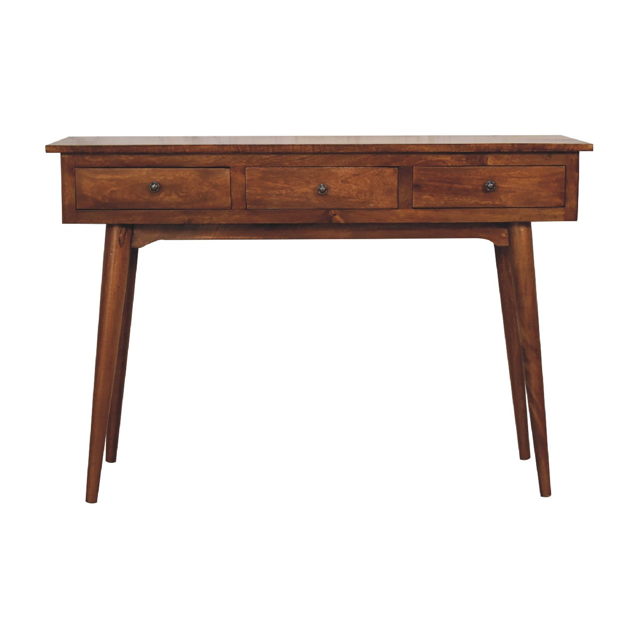 Large 3 Drawer Chestnut Console - Living with Luxury