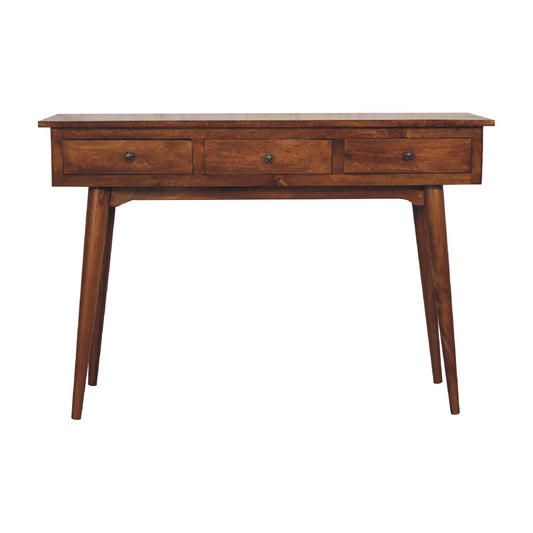 Large 3 Drawer Chestnut Console - Living with Luxury
