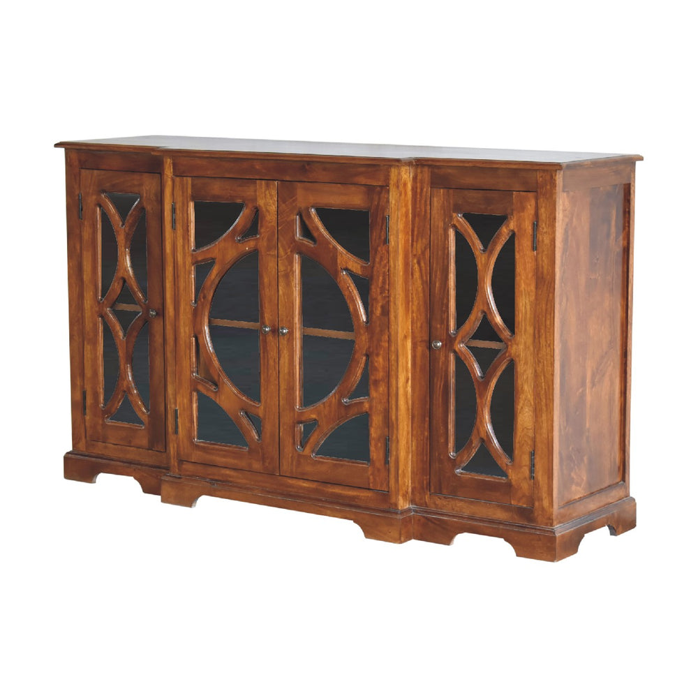 Glazed Carve Chestnut Sideboard - Living with Luxury