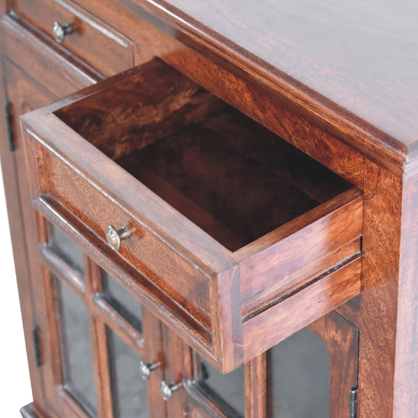 Cherry Glazed Cabinet - Living with Luxury